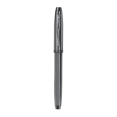 Sheaffer 100 E9375 Shiny Dark Grey Gunmetal with PVD Trims Sheaffer