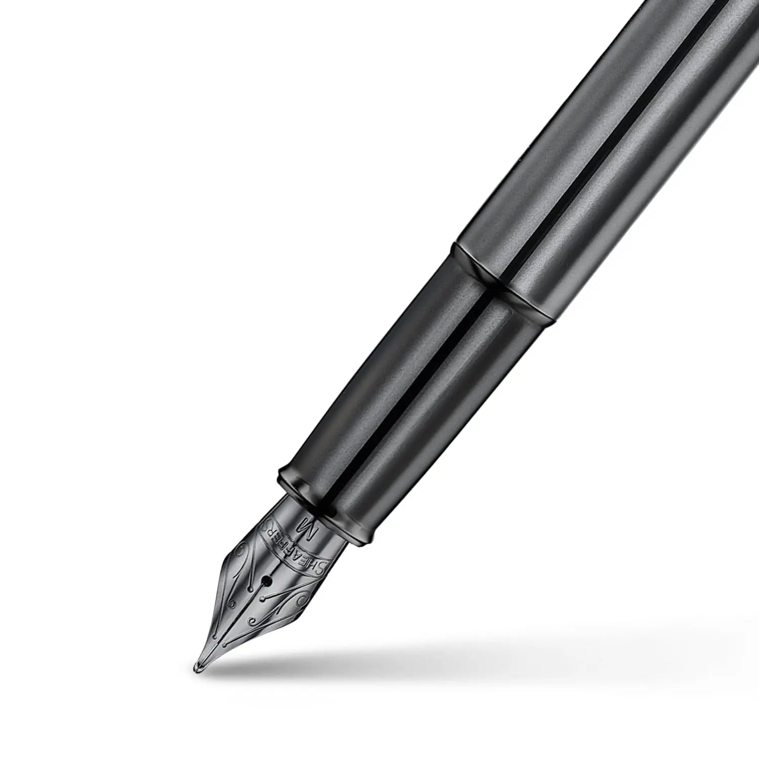 Sheaffer 100 E9375 Shiny Dark Grey Gunmetal with PVD Trims Sheaffer