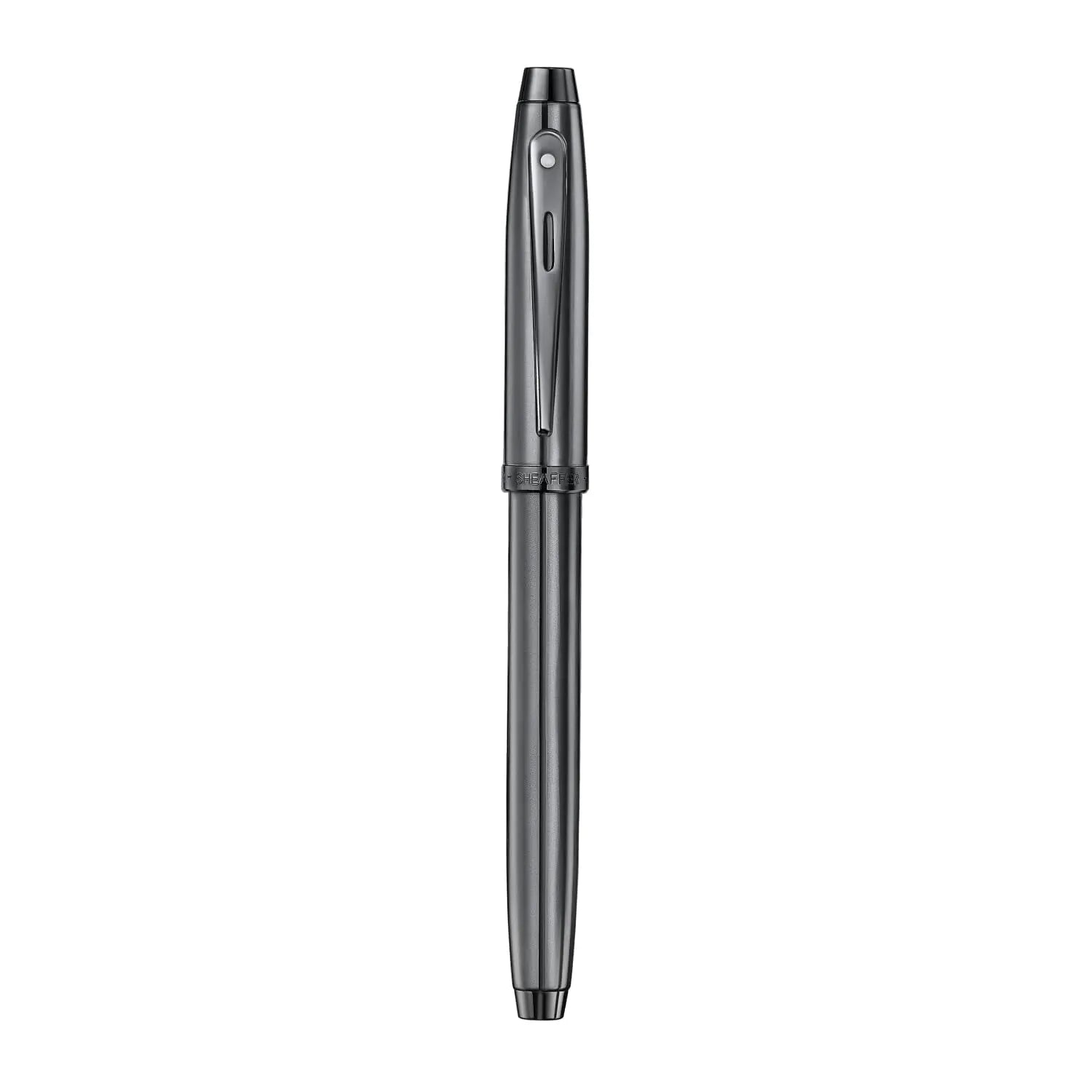 Sheaffer 100 E9375 Shiny Dark Grey Gunmetal with PVD Trims Sheaffer
