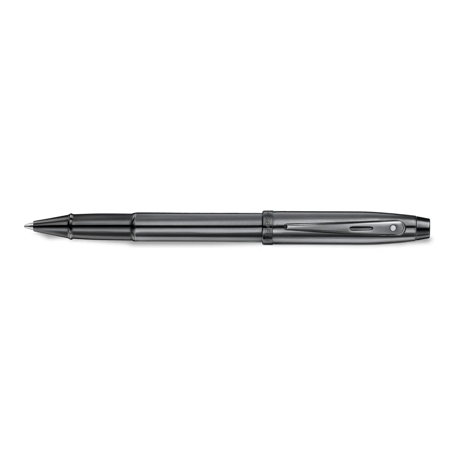 Sheaffer 100 E9375 Shiny Dark Grey Gunmetal with PVD Trims Sheaffer