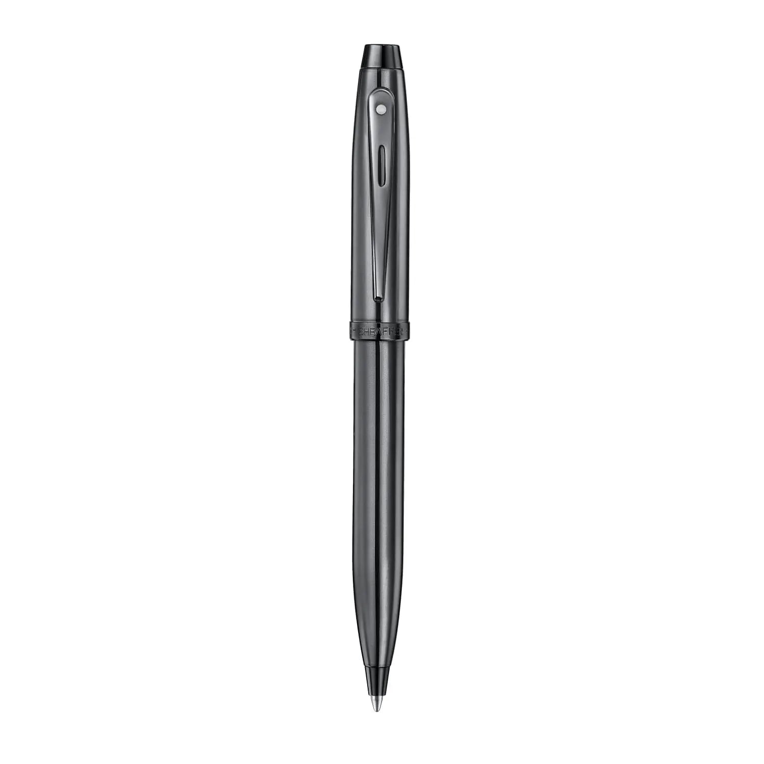 Sheaffer 100 E9375 Shiny Dark Grey Gunmetal with PVD Trims Sheaffer
