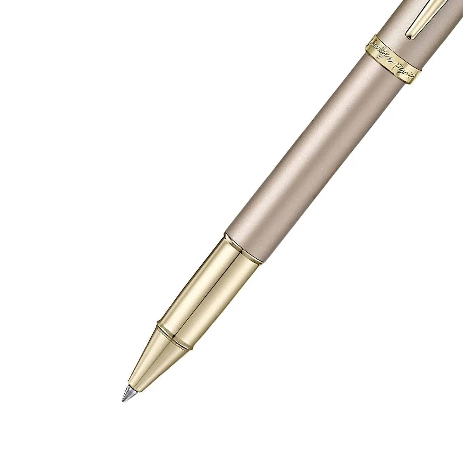 Sheaffer 100 Emily in Paris 9377 Collection, Champagne Gold Pen with PVD Gold Trims, Bow-Shaped Clip. Sheaffer