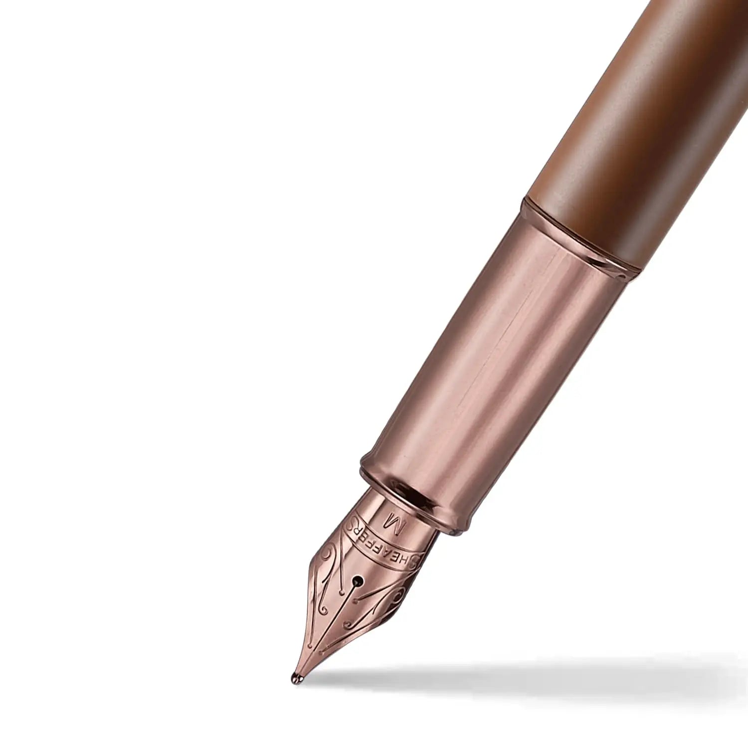 Sheaffer 100 Fountain Pen, Coffee Edition Matt Brown with Regal Brown PVD Trims and Coffee Scented Bottled Ink Sheaffer