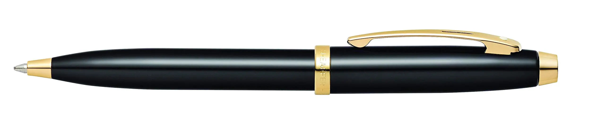 Sheaffer 100 Gold Tone Trim Ballpoint, Glossy Black (E2932251-30-2017) Sheaffer