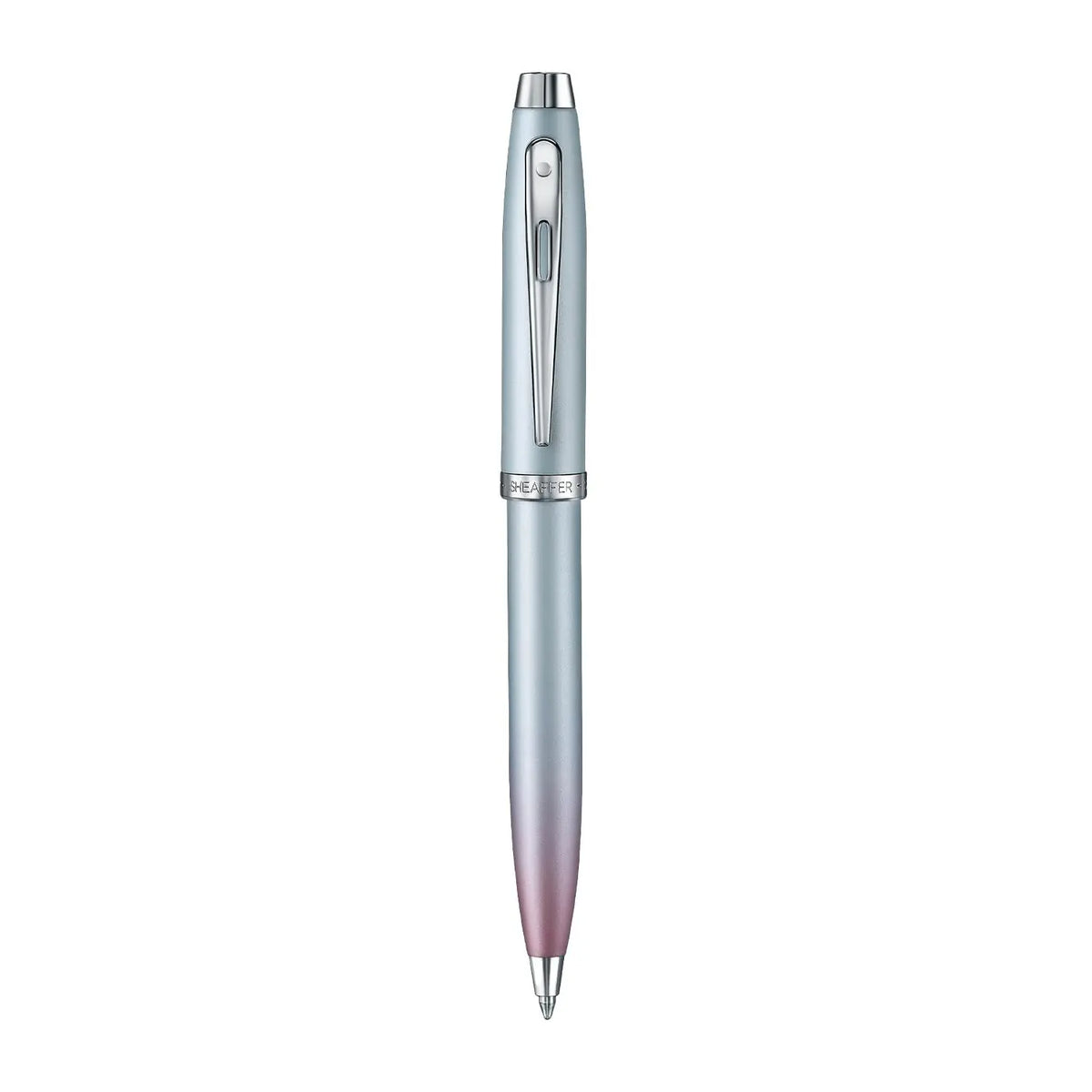 Sheaffer 100 Pearlised Gradient Ballpoint Pen with Chrome Trim, Jelly Pastel Credit Card Gift Set cross