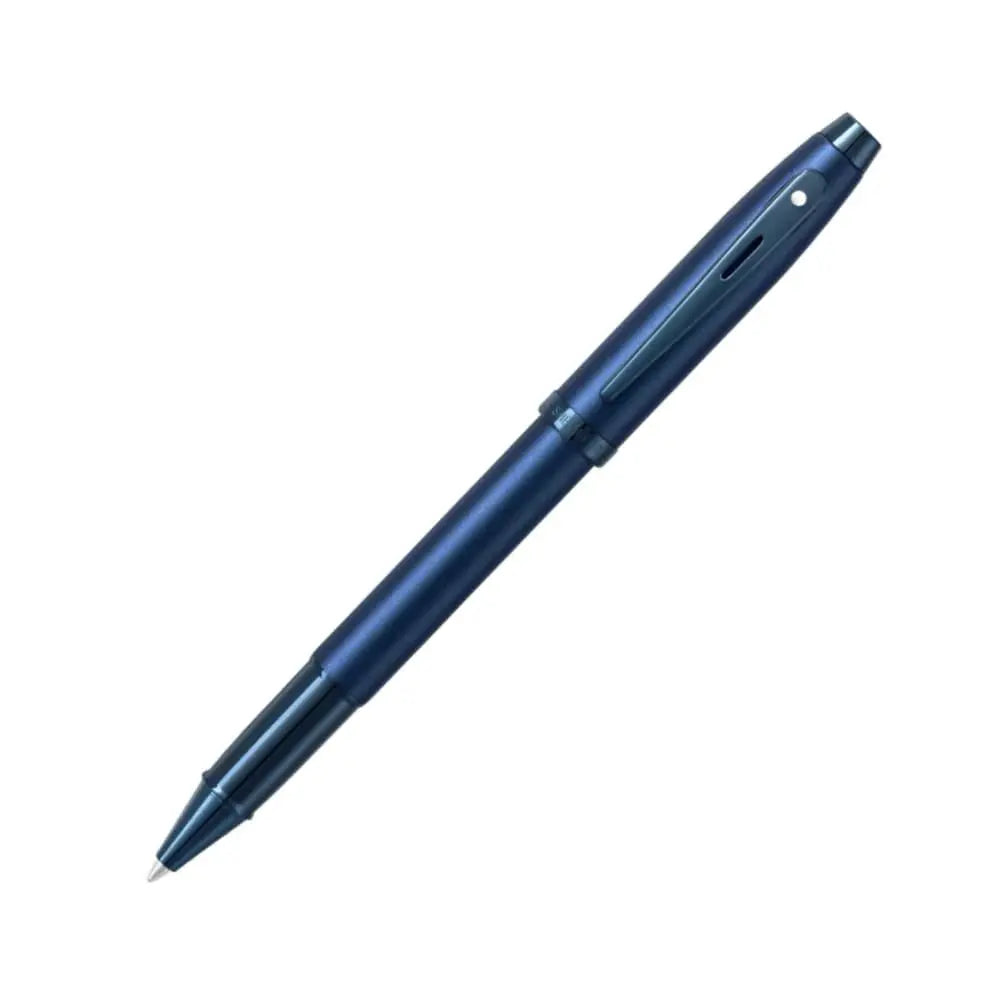 Sheaffer 100 Satin Blue with PVD Blue Trim Pen | Premium Blue Pen | Premium Pen Gift box Sheaffer