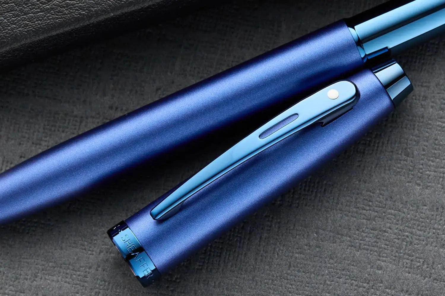 Sheaffer 100 Satin Blue with PVD Blue Trim Pen | Premium Blue Pen | Premium Pen Gift box Sheaffer