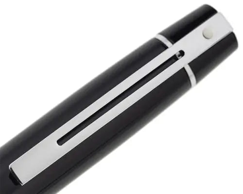 Sheaffer 300 Glossy Black Pen with Chrome-Plated Trim and Matching Pouch Gift Set Sheaffer
