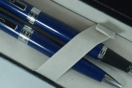 Sheaffer Cross 300 Collection II Metallic Midnight Blue, Compact, Polished Barrel and Appointments Medium Fountain Pen and Ballpoint pen set - crosspenmall.com