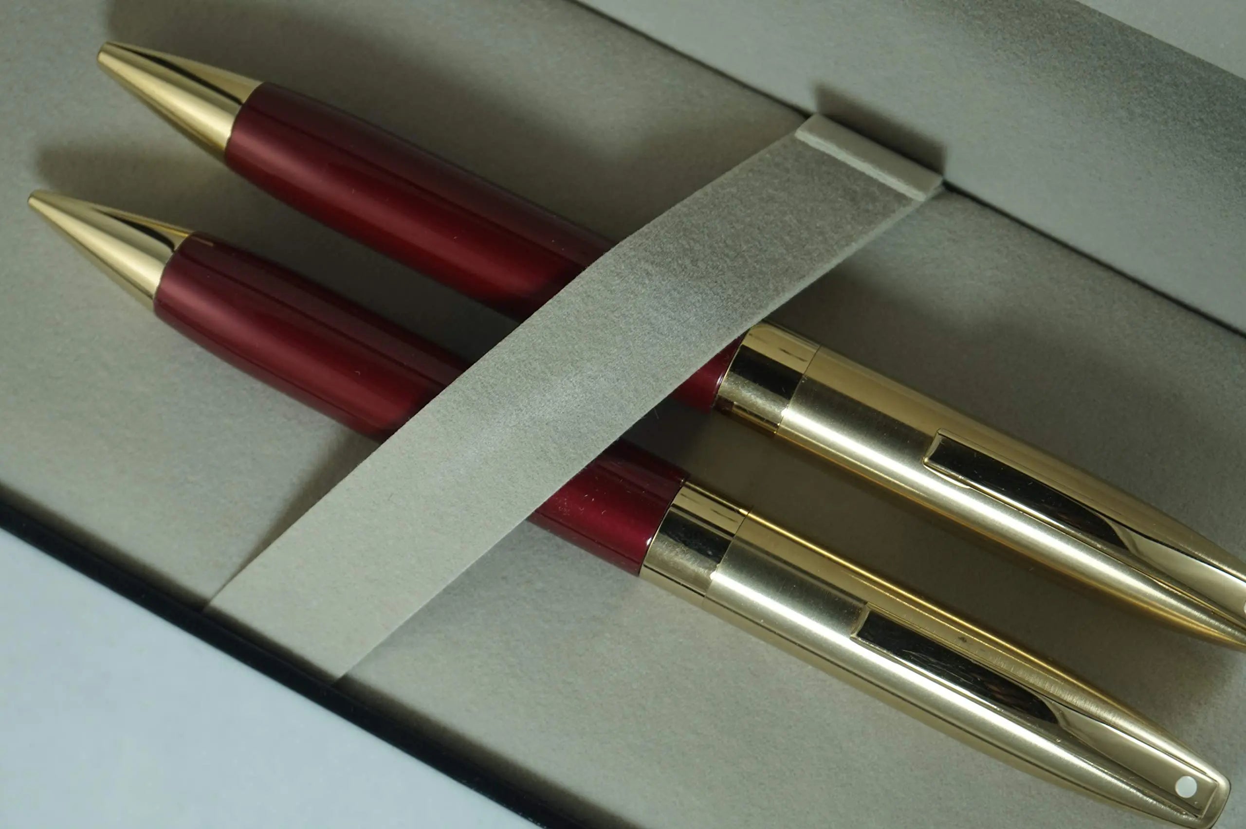 Sheaffer Cross Made in the USA Legacy Heritage Red and 22KT Gold pen and 0.5mm pencil set Sheaffer