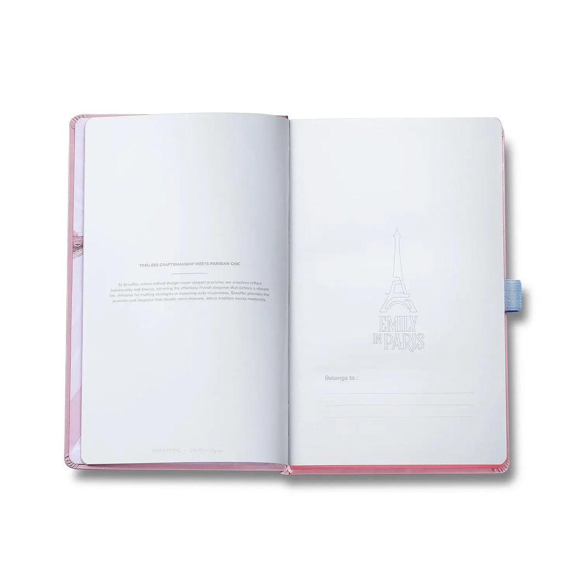 Sheaffer Emily in Paris Medium Journal 90 GSM Ink Friendly with Embossed Eiffel Tower - Pink cross