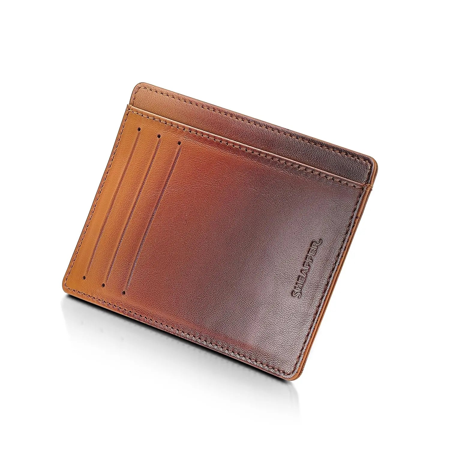 Sheaffer Gift Set 100 9374 Coffee Edition Ballpoint Pen with Regal Brown PVD Trims and Credit Card Holder - Matt Brown Sheaffer