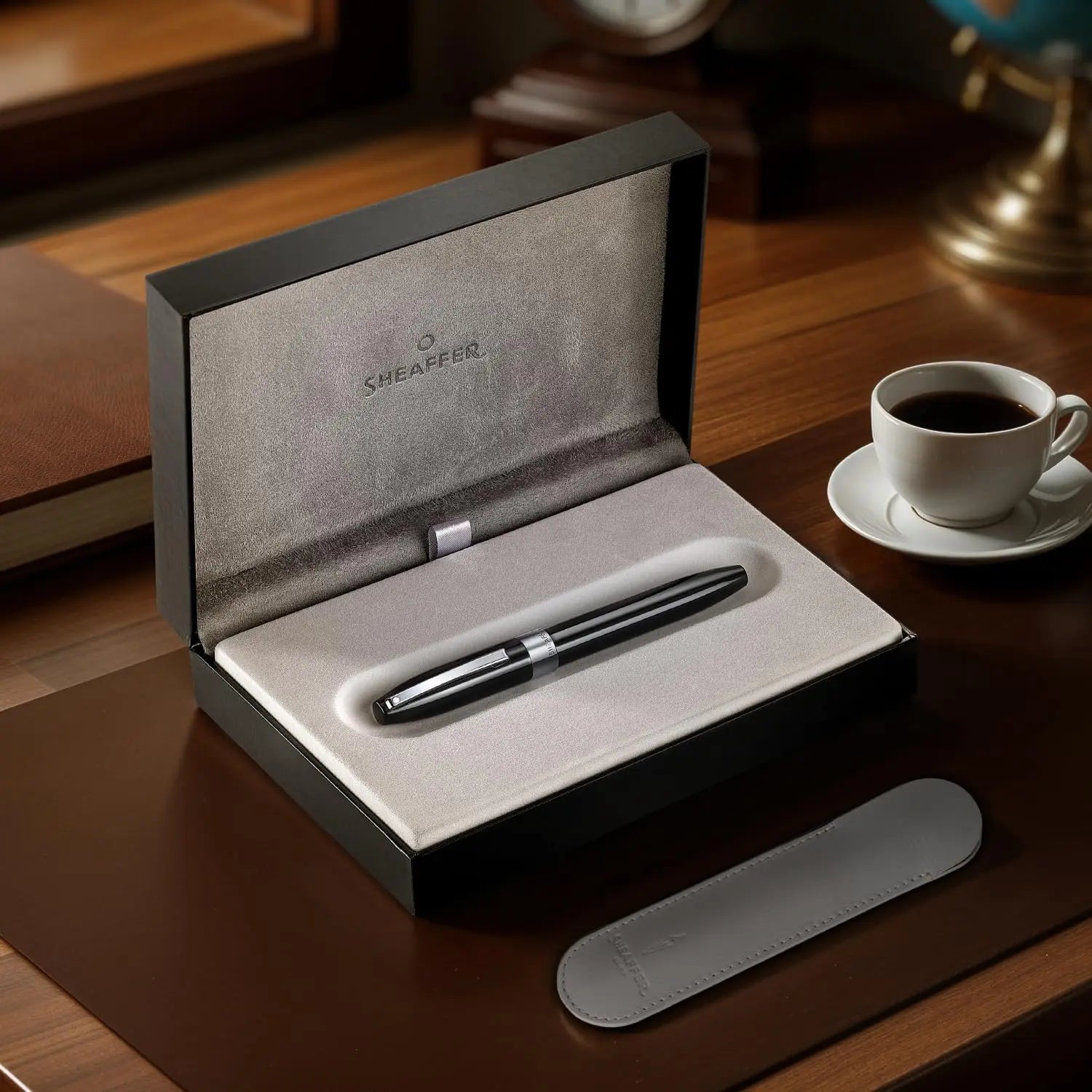 Sheaffer Legacy 9064 Ballpoint Pen, Glossy Black, Medium Point, Soft Twist Mechanism - crosspenmall.com