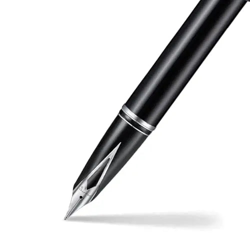 Sheaffer Legacy 9064 Glossy Black Fountain Pen Medium Inlaid Nib with Palladium-Plated Trims with pen pouch Sheaffer