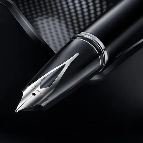 Sheaffer Legacy 9064 Glossy Black Fountain Pen Medium Inlaid Nib with Palladium-Plated Trims with pen pouch Sheaffer
