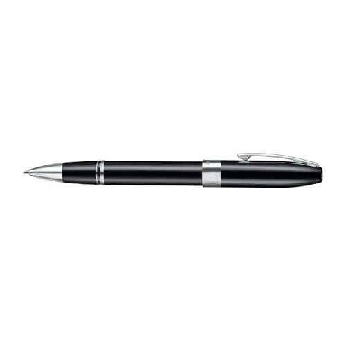 Sheaffer Legacy Heritage Rollerball Pen, Black Lacquer Featuring Palladium Plate Trim and Pen Pouch Sheaffer