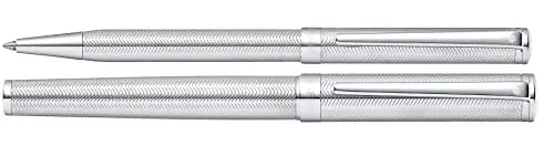 Sheaffer Limited Collections Intensity 9241 Diamond cut Engraved Barrel Duo of Rollerball Pen and ballpoint Pen - crosspenmall.com