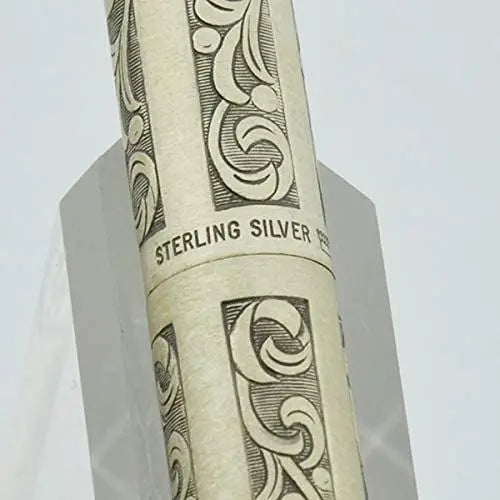 Sheaffer Made in Iowa, USA Sterling Silver Vintage Imperial Edition with Vine of Grapes & Leaves Exclusive Sculptured Decorative Barrel 0.9MM Pencil - Hand-Tooled Design - crosspenmall.com