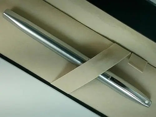 Sheaffer Made in the USA Triumph imperial Brushed Chrome and Stainless Steel Medium nib Fountain Pen -with cartridges and converter system Sheaffer