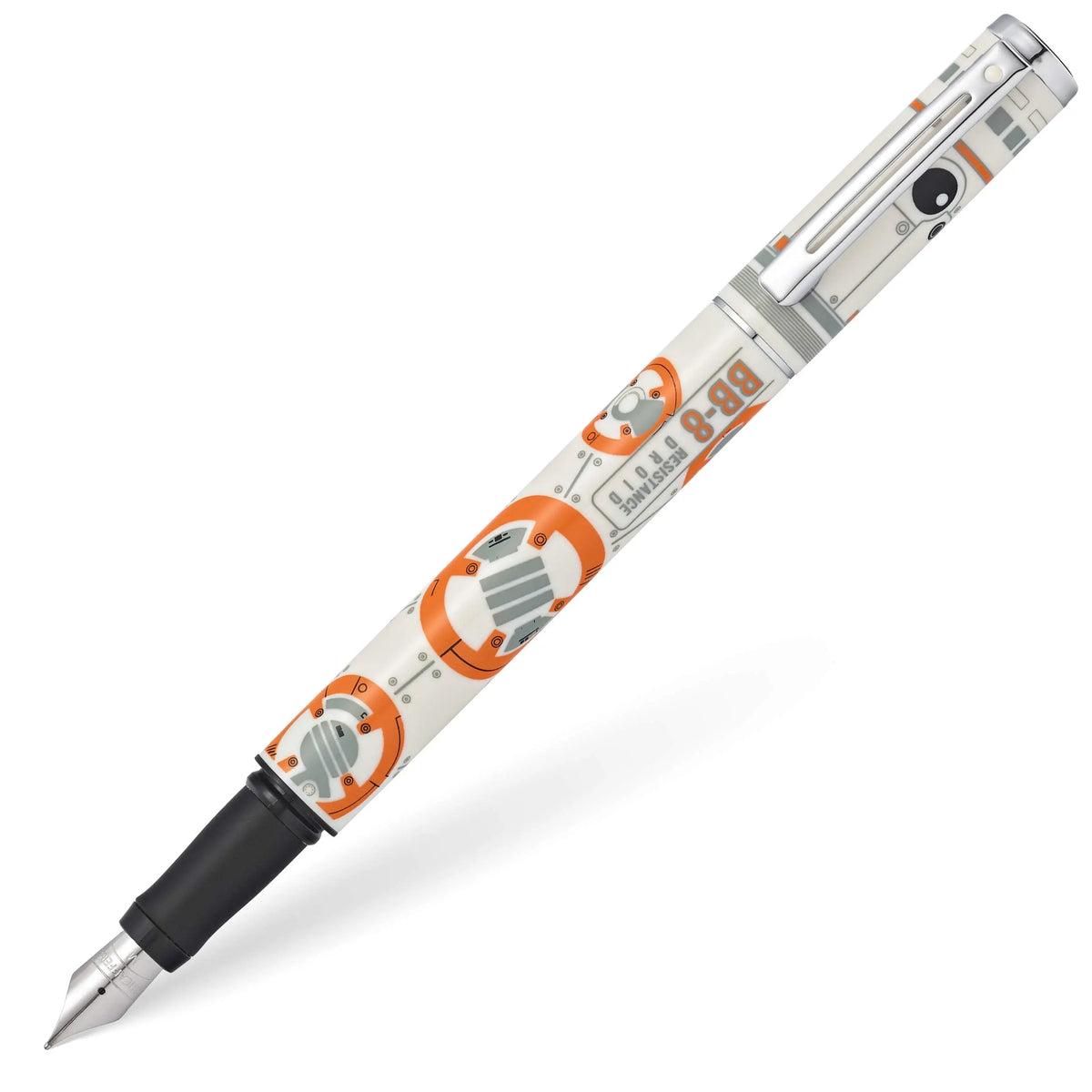 Sheaffer Pop Fountain Pen with Chrome Trim and Medium Nib in Gift Box cross