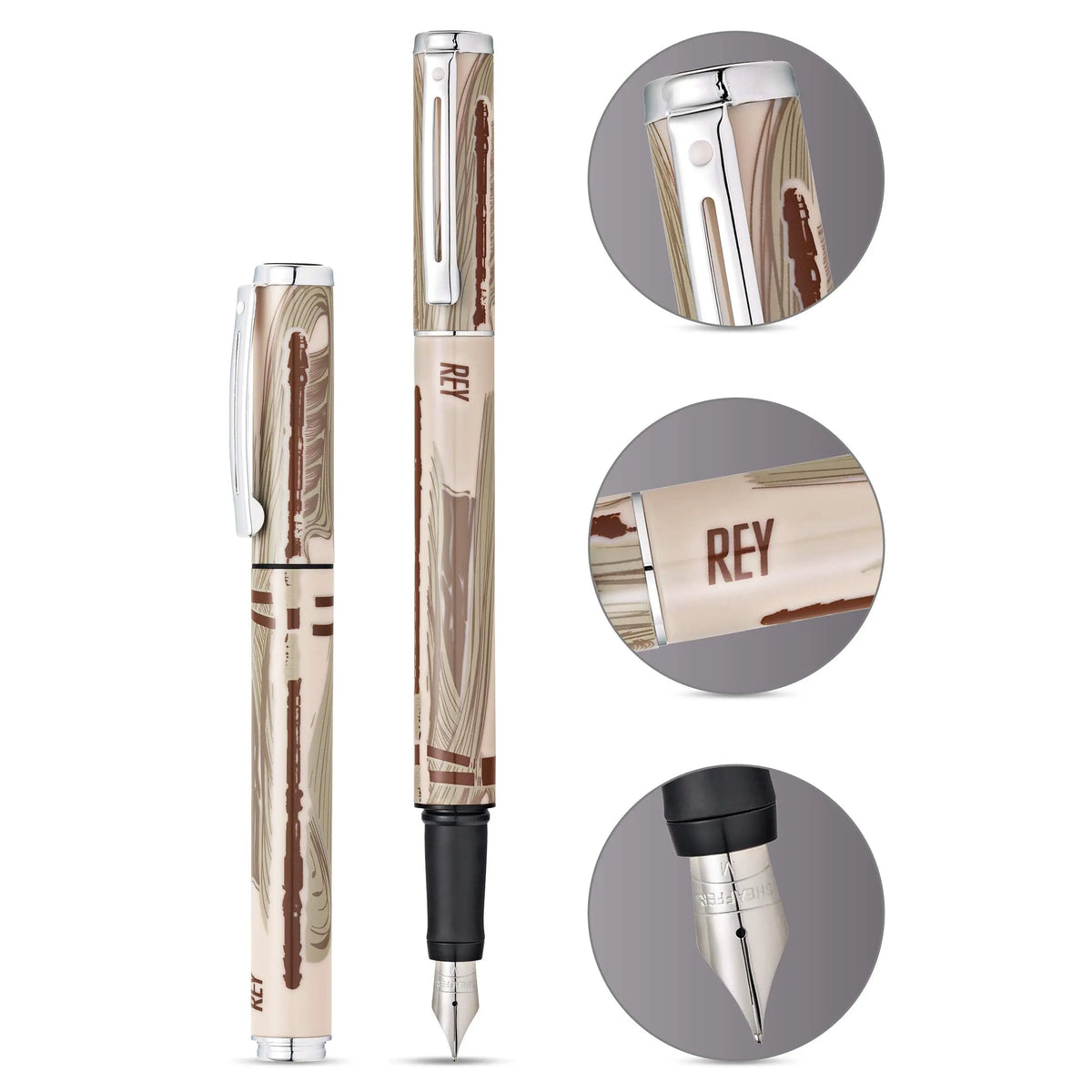 Sheaffer Pop Fountain Pen with Chrome Trim and Medium Nib in Gift Box cross