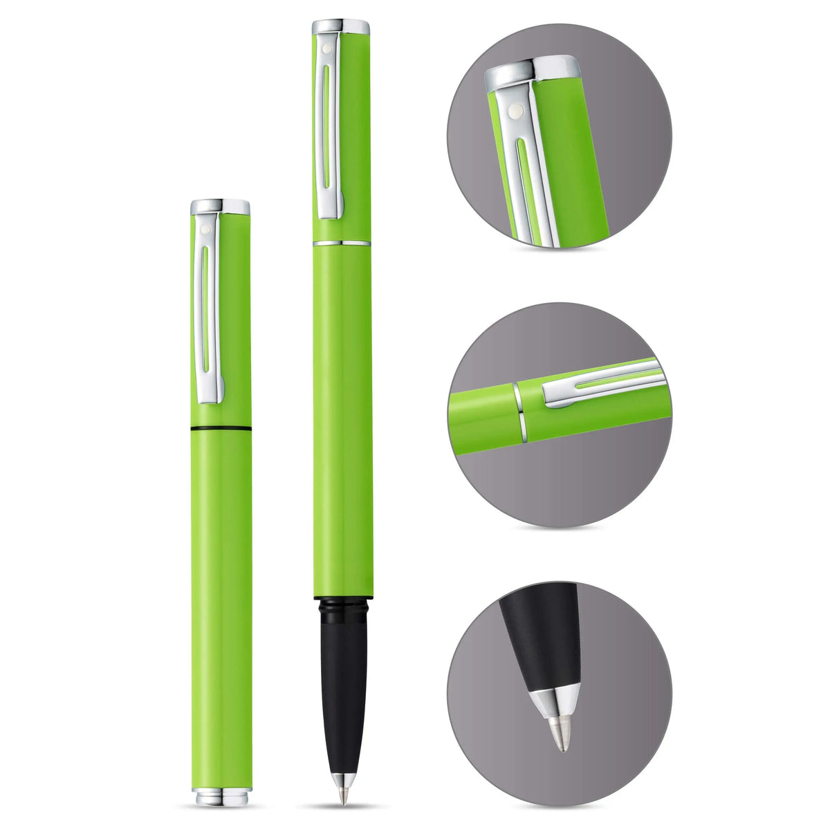 Sheaffer Pop Fountain Pen with Chrome Trim and Medium Nib in Gift Box cross