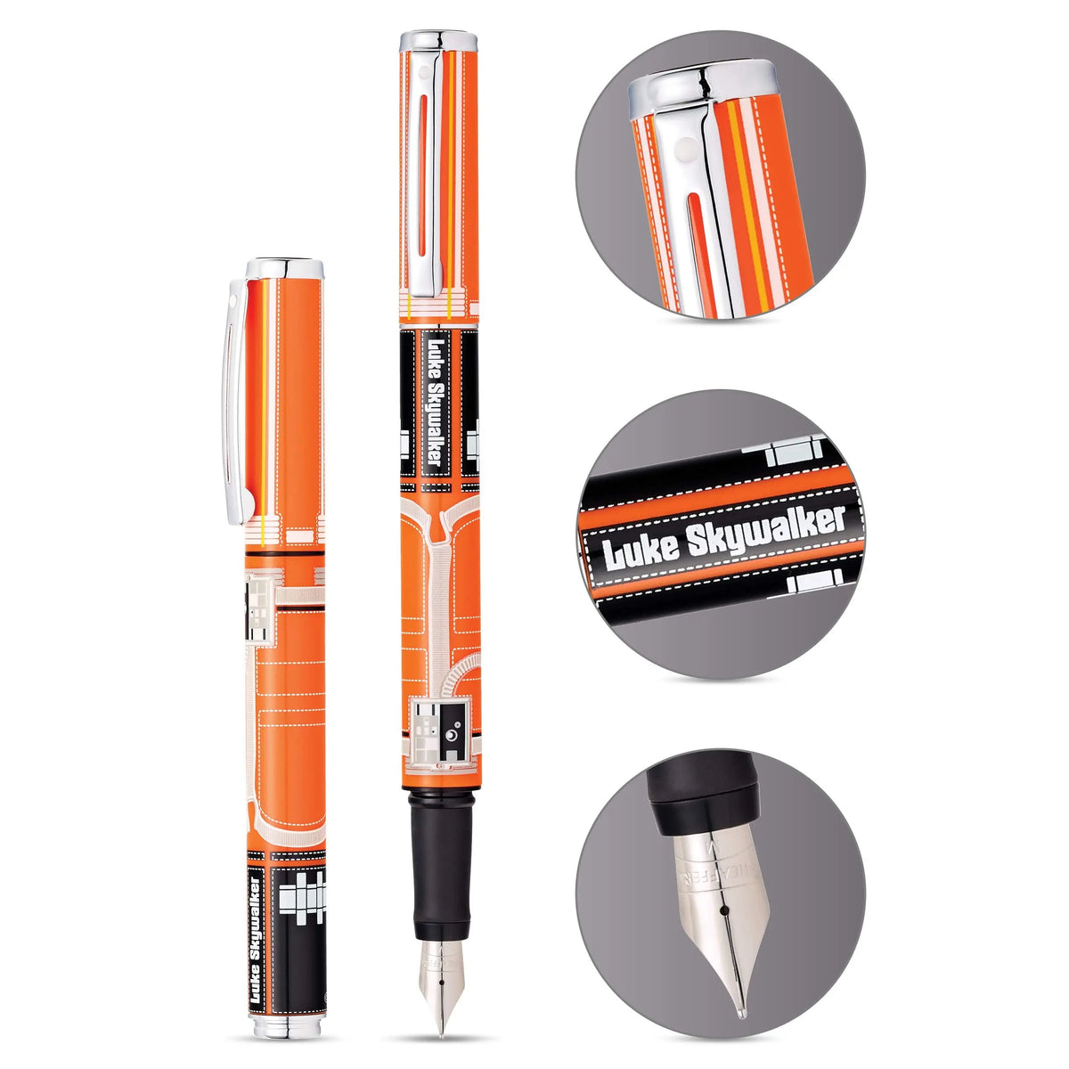 Sheaffer Pop Fountain Pen with Chrome Trim and Medium Nib in Gift Box cross