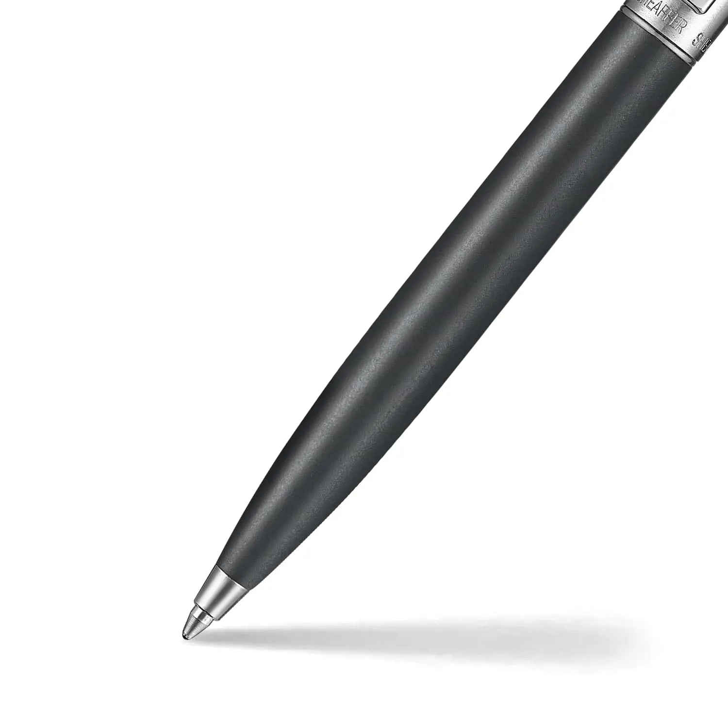 Sheaffer Sentinel E331 Ballpoint Pen, Matte Black with Chrome Trim, Medium Point. Sheaffer