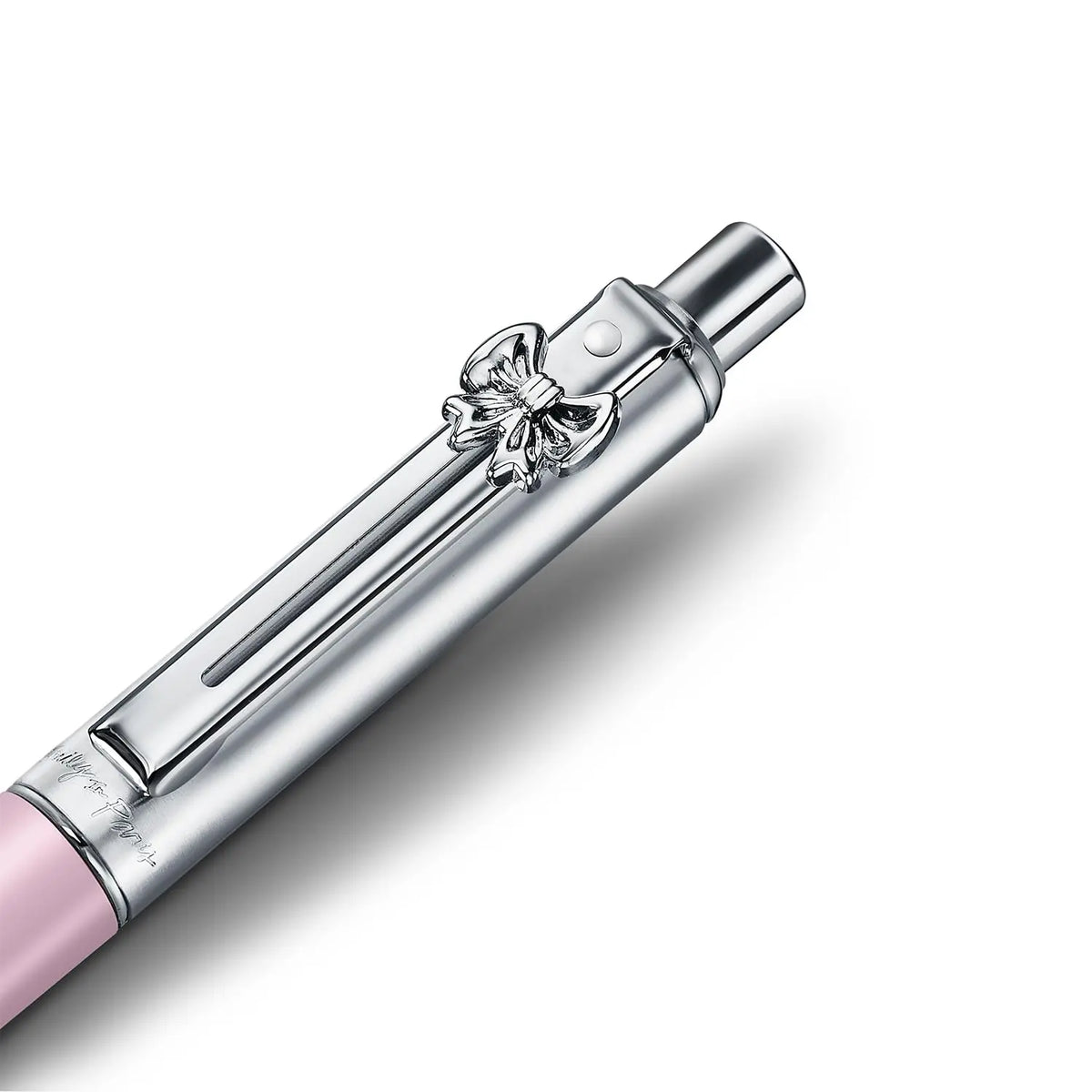 Sheaffer Sentinel Emily in Paris E321 Ballpoint Pen, Chrome-Plated Trims, Bow-Shaped Clip cross