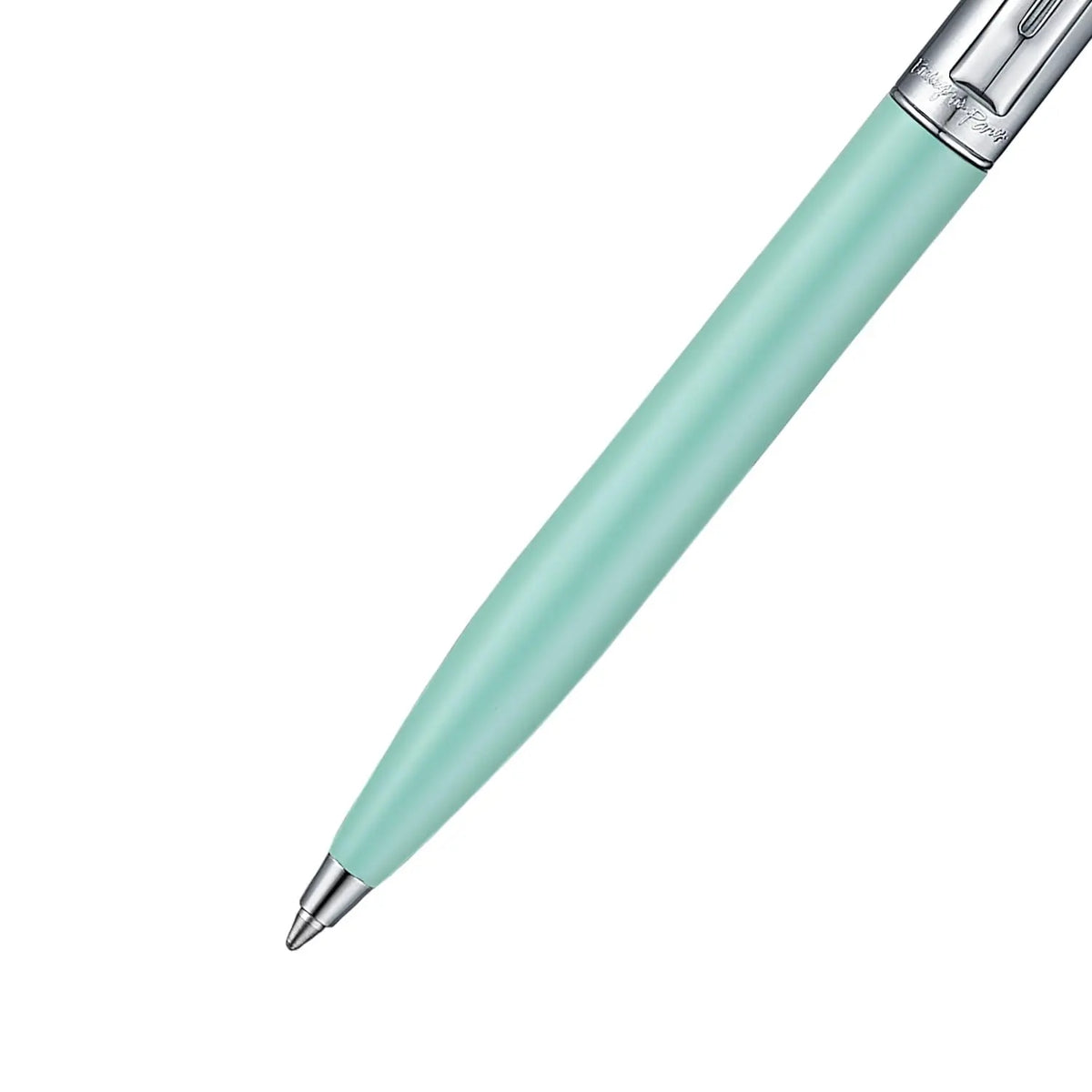 Sheaffer Sentinel Emily in Paris E321 Green Matte Finish Ballpoint Pen with Chrome-Plated Trims and Heart-Shaped Clip Emblem cross