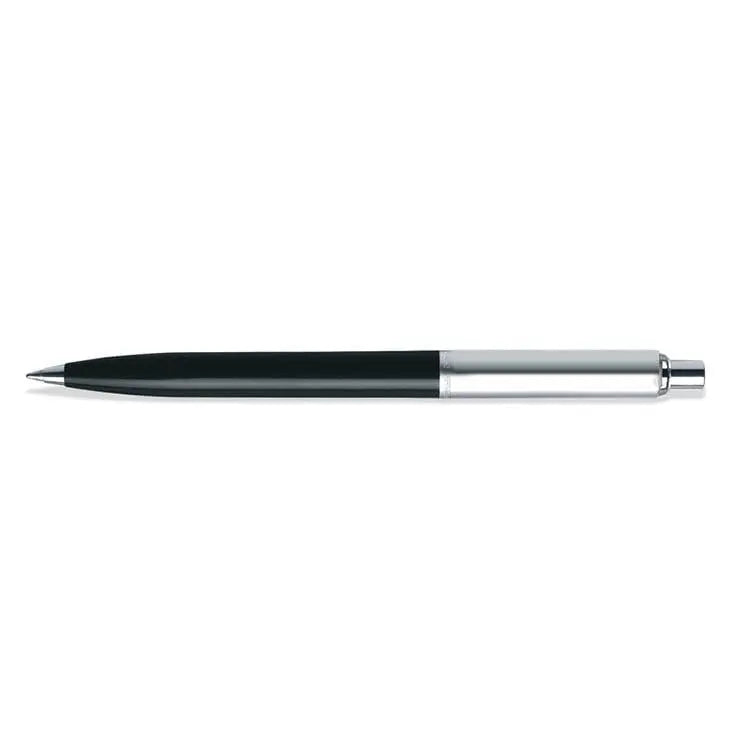 Sheaffer Sentinel, Black Resin Barrel, Chrome Cap, Nickel Plate Trim, Ballpoint cross