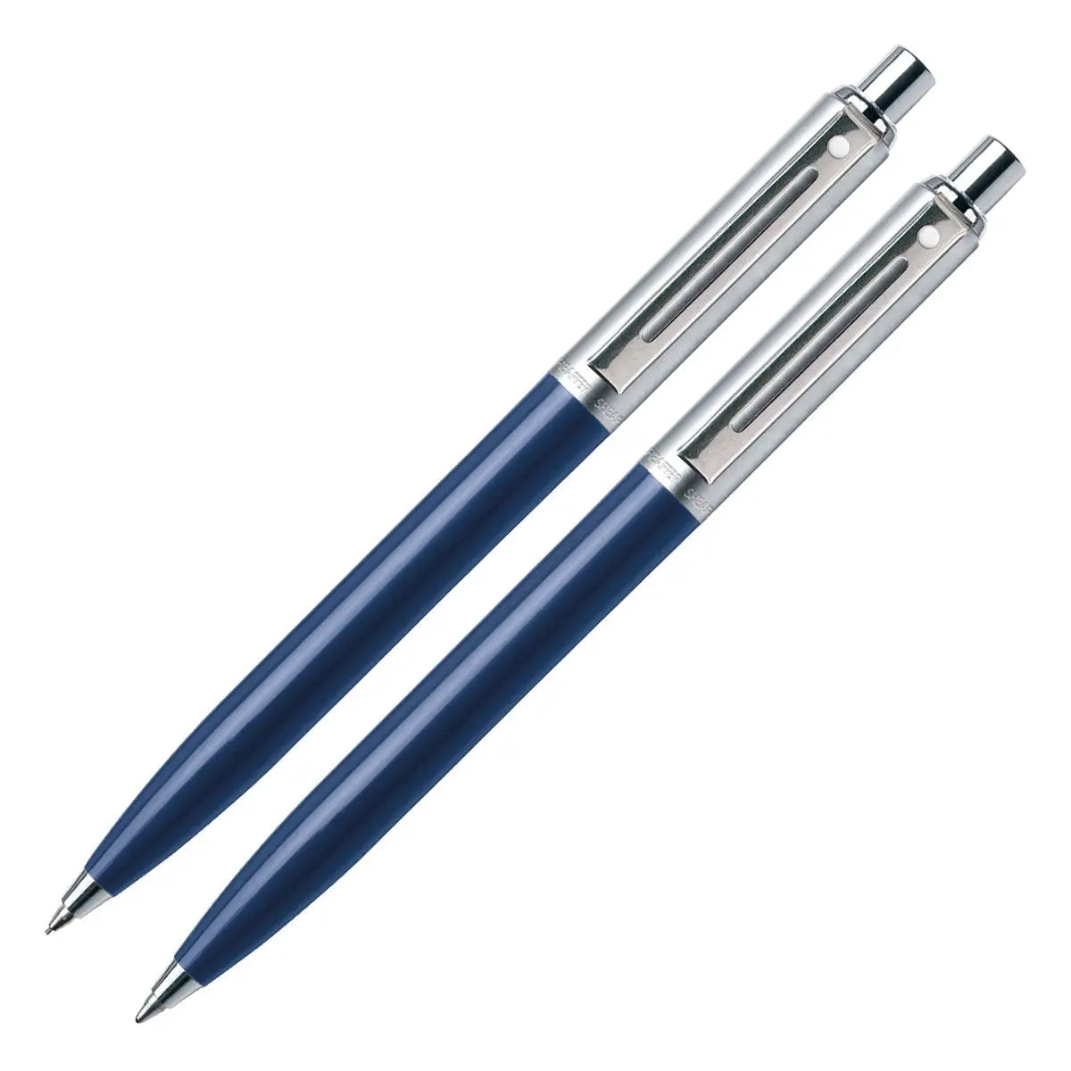 Sheaffer Sentinel, Black Resin Barrel, Chrome Cap, Nickel Plate Trim, Ballpoint cross