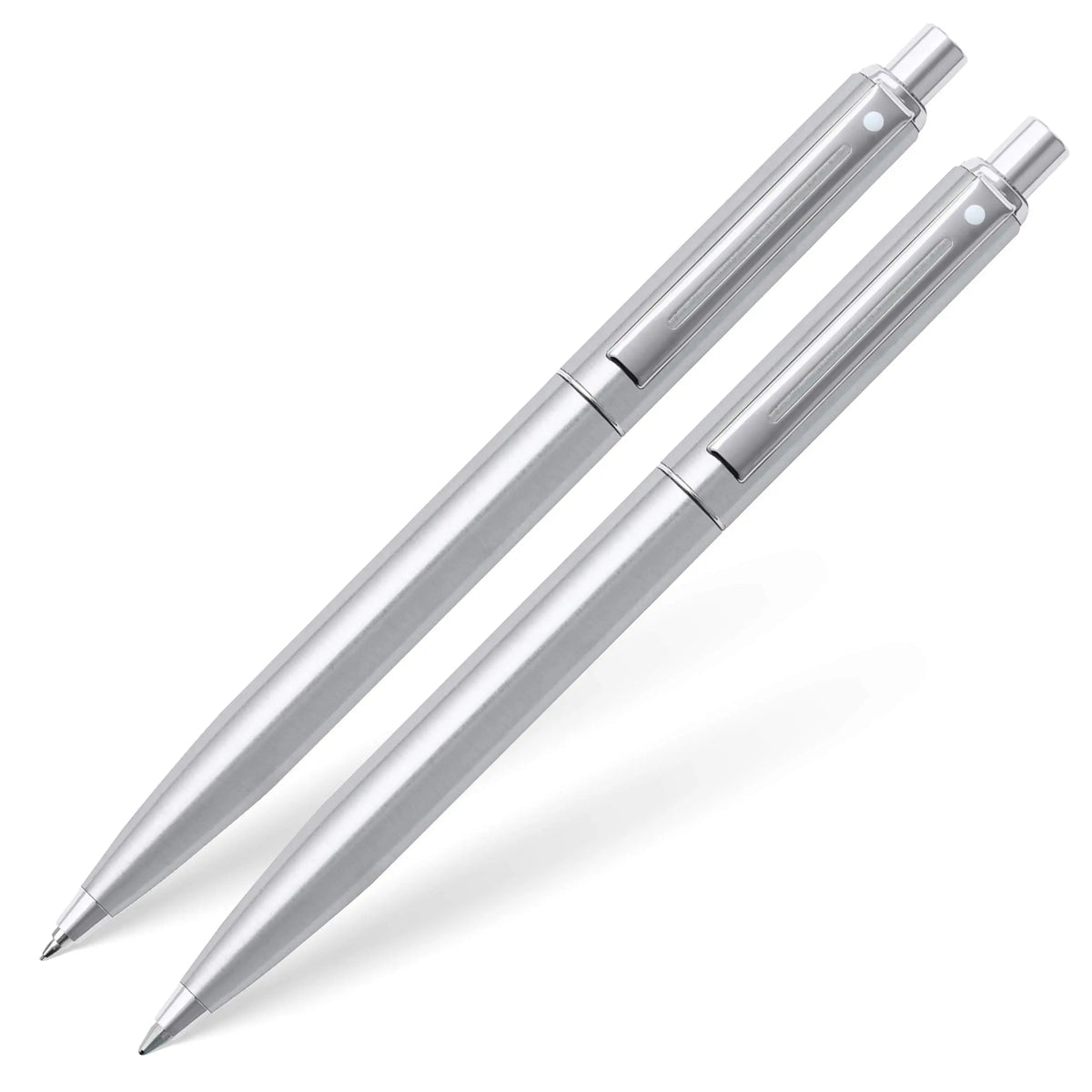 Sheaffer Sentinel, Black Resin Barrel, Chrome Cap, Nickel Plate Trim, Ballpoint cross