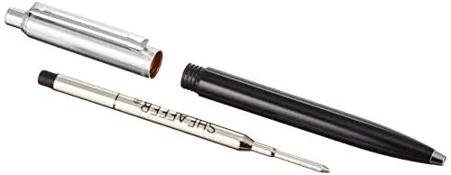 Sheaffer Sentinel, Black Resin Barrel, Chrome Cap, Nickel Plate Trim, Ballpoint cross