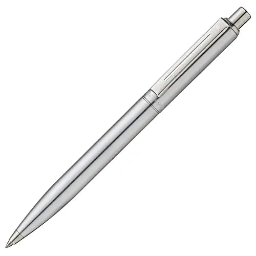 Sheaffer Sentinel, Black Resin Barrel, Chrome Cap, Nickel Plate Trim, Ballpoint cross