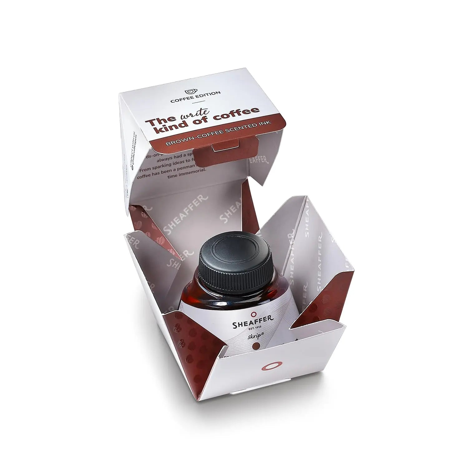 Sheaffer Skrip Coffee Edition Fountain Pen Ink, Brown Coffee-Scented, Premium Writing Ink for Smooth Writing - crosspenmall.com