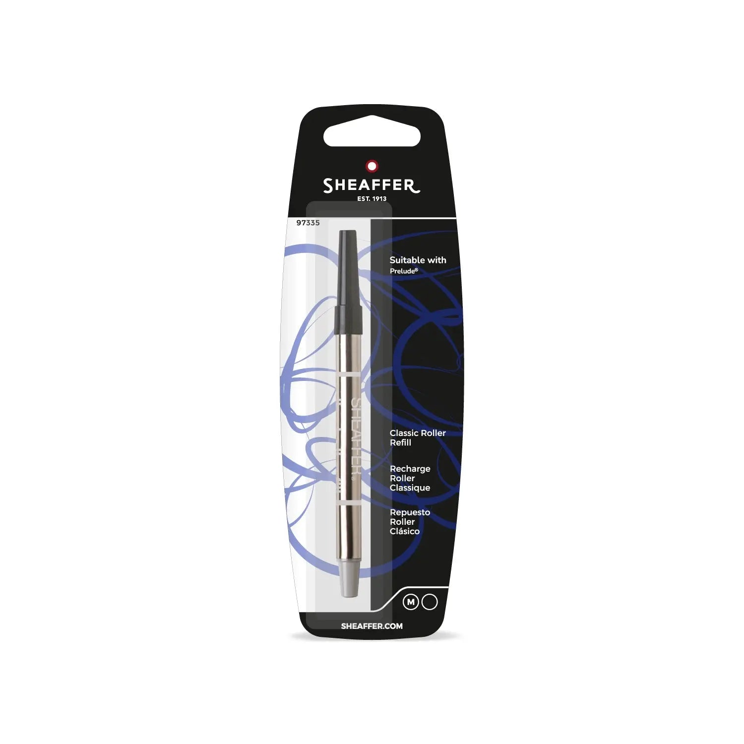 Sheaffer® Classic Rollerball Refill - Black Medium - Blister Card - crosspenmall.com