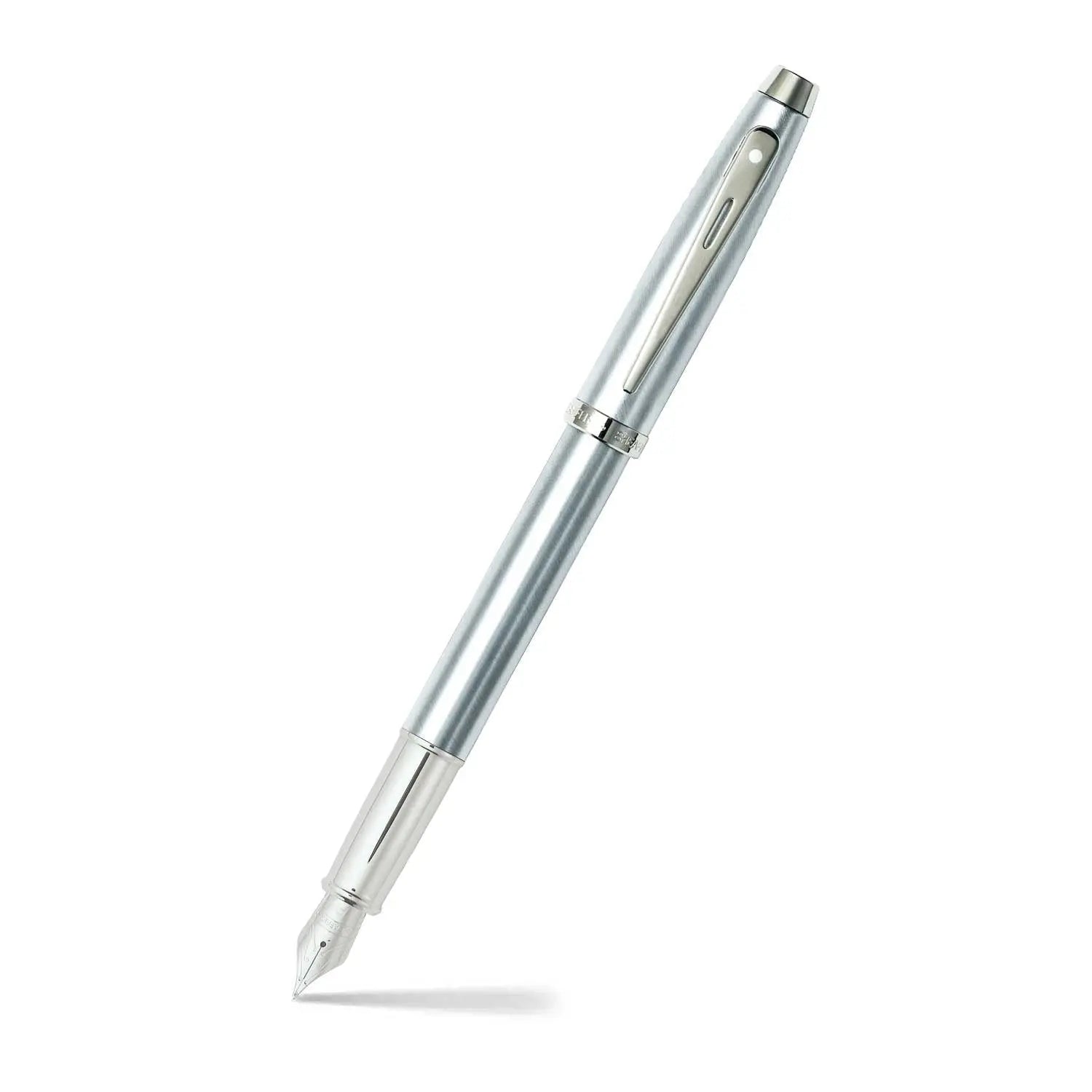 Sheaffer® Gift Set ft. Brushed Chrome S100 9306 with Chrome Trim as Set of 2 pens - Rollerball Pen & Fountain pen (M) - My Store