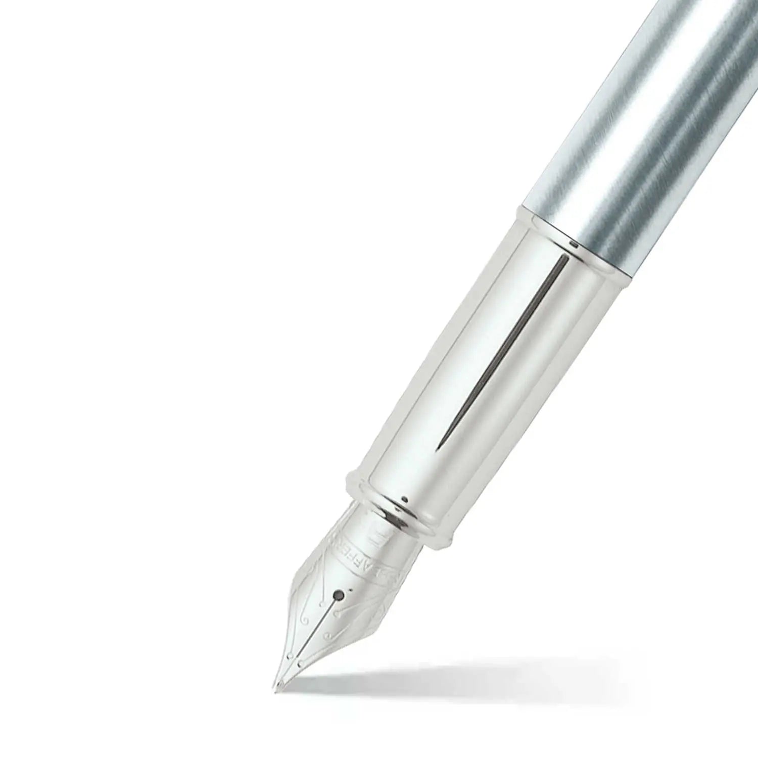 Sheaffer® Gift Set ft. Brushed Chrome S100 9306 with Chrome Trim as Set of 2 pens - Rollerball Pen & Fountain pen (M) - My Store