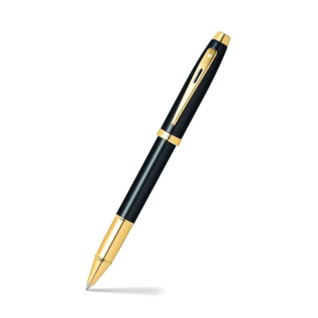 Sheaffer® Gift Set ft. Glossy Black S100 9322 with Gold Tone Trim as Set of 2 pens - Ballpoint Pen & Rollerball pen - My Store