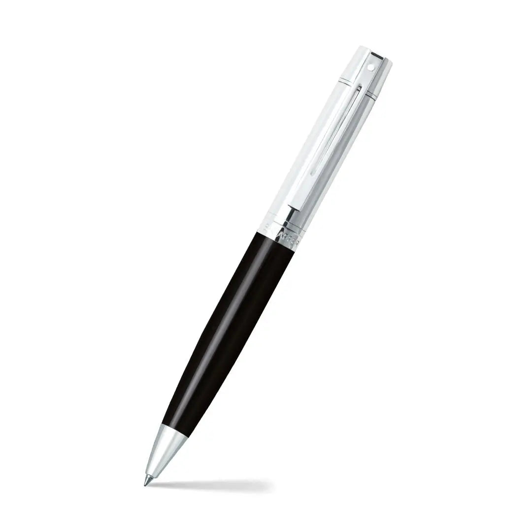 Sheaffer® Gift Set ft. Glossy Black S300 9314 with Chrome Trim as Set of 2 pens - Ballpoint Pen & Fountain pen (M) - My Store