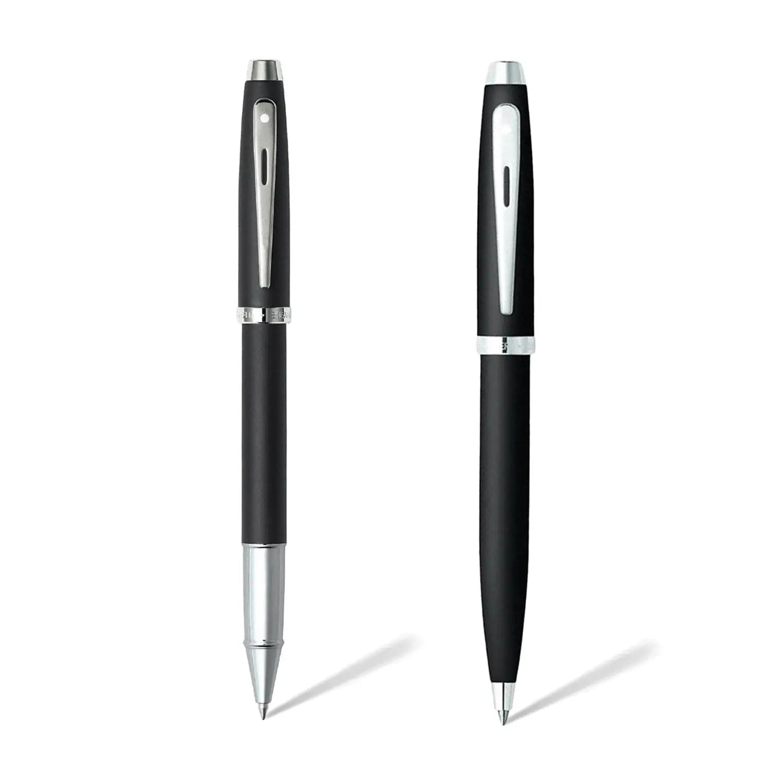Sheaffer® Gift Set ft. Matte Black S100 9317 with Chrome Trim as Set of 2 pens - Ballpoint Pen & Rollerball pen - My Store