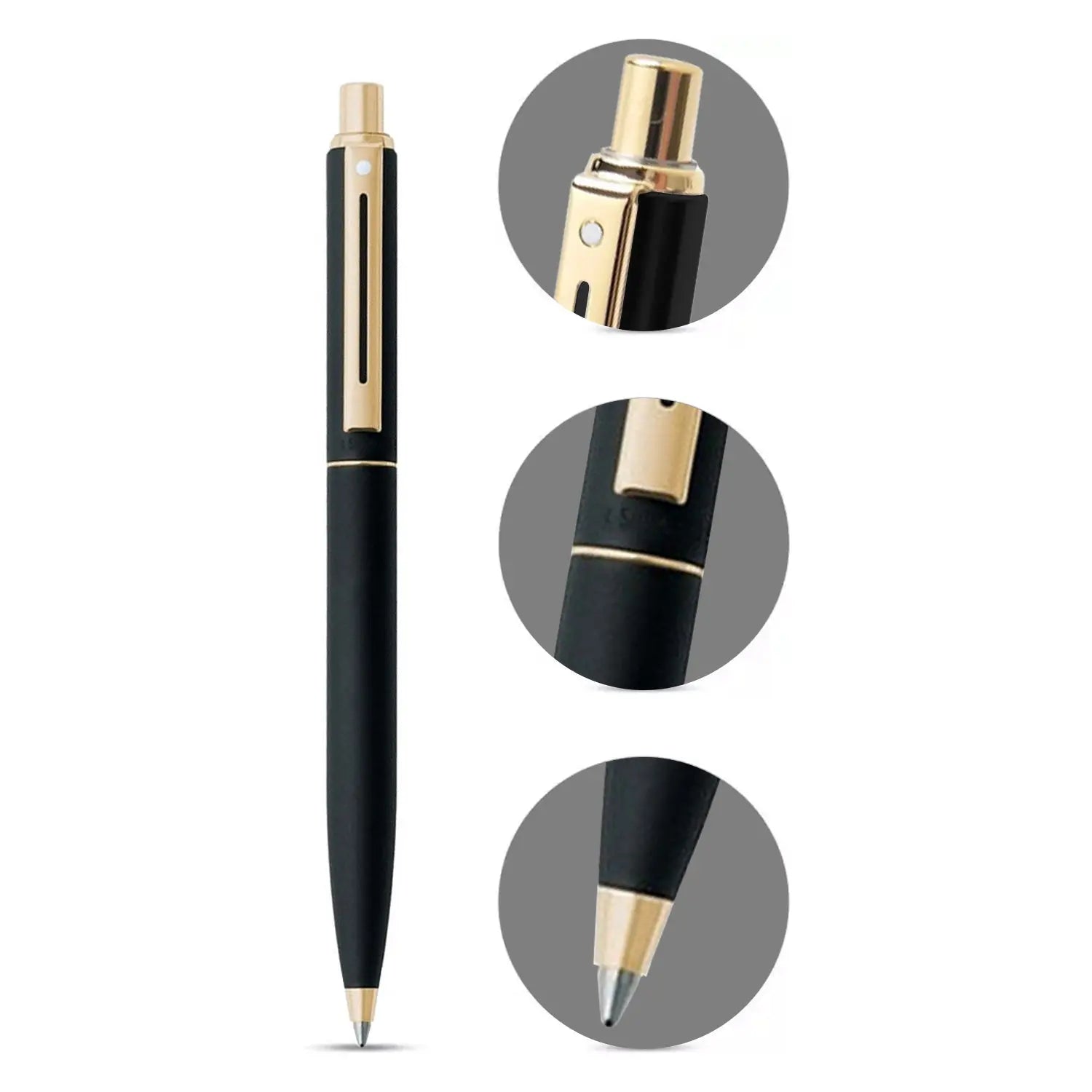 Sheaffer® Sentinel 327 Matte Black Ballpoint pen with Gold Tone Trim - My Store