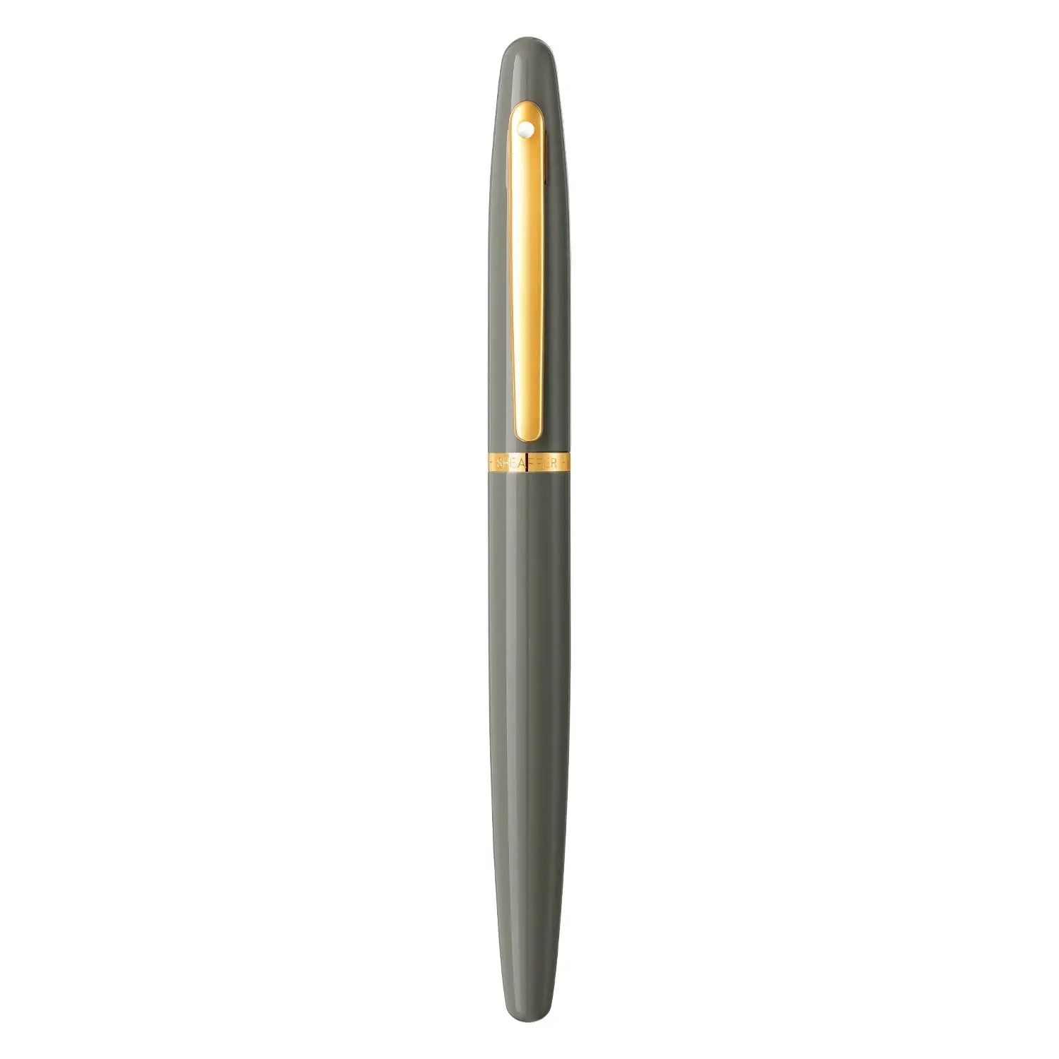 Sheaffer® VFM 9427 Glossy Light Gray Rollerball Pen With PVD Gold-Tone Trim - My Store
