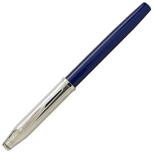 Cross Century II Sterling Silver/Translucent Blue Lacquer Medium Nib Fountain Pen - crosspenmall.com