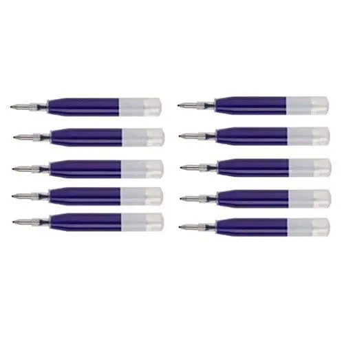 10 Genuine Intrepid Blue Refills for Ion, Roadster, Vice, Penatia Gelicious, and Matrix Pens Gel Ink Refills [ Bulk Pack] Intrepid