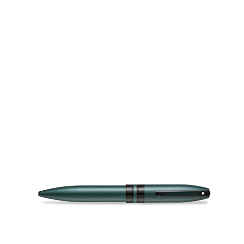 Sheaffer 9109 Icon Ballpoint Pen - Metallic Green with Glossy Black PVD Trim - crosspenmall.com