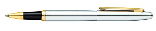 SHEAFFER VFM Chrome Rollerball Pen with Polished Gold-Tone Trim Sheaffer