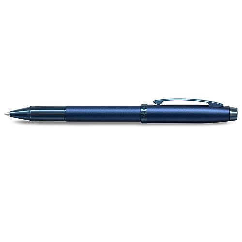 Sheaffer Gift 100 9371 Satin Blue with PVD Blue Trim Ballpoint Pen | Premium Blue Ball Pen | Premium Pen Gift Set - crosspenmall.com