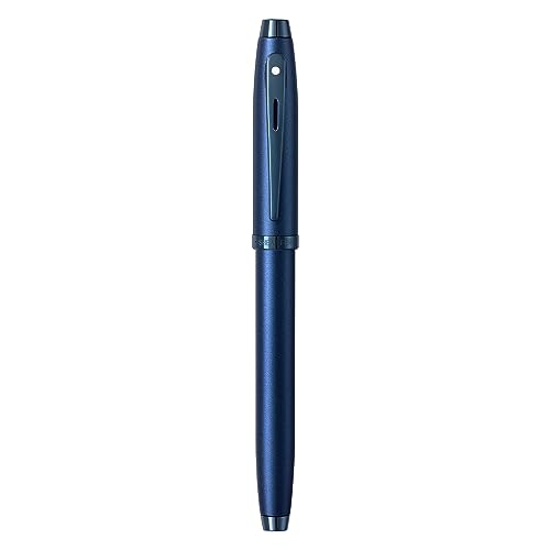 Sheaffer Gift 100 9371 Satin Blue with PVD Blue Trim Ballpoint Pen | Premium Blue Ball Pen | Premium Pen Gift Set - crosspenmall.com